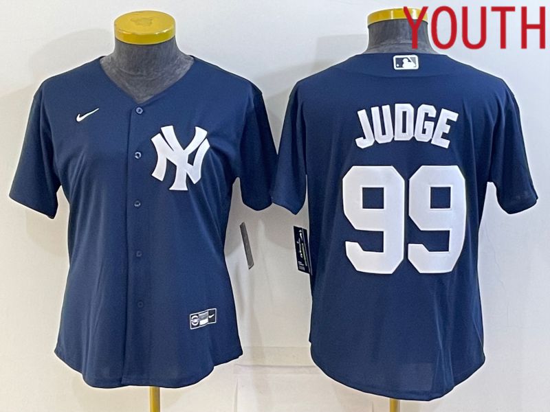 Youth New York Yankees 99 Judge Blue Game Nike 2022 MLB Jersey